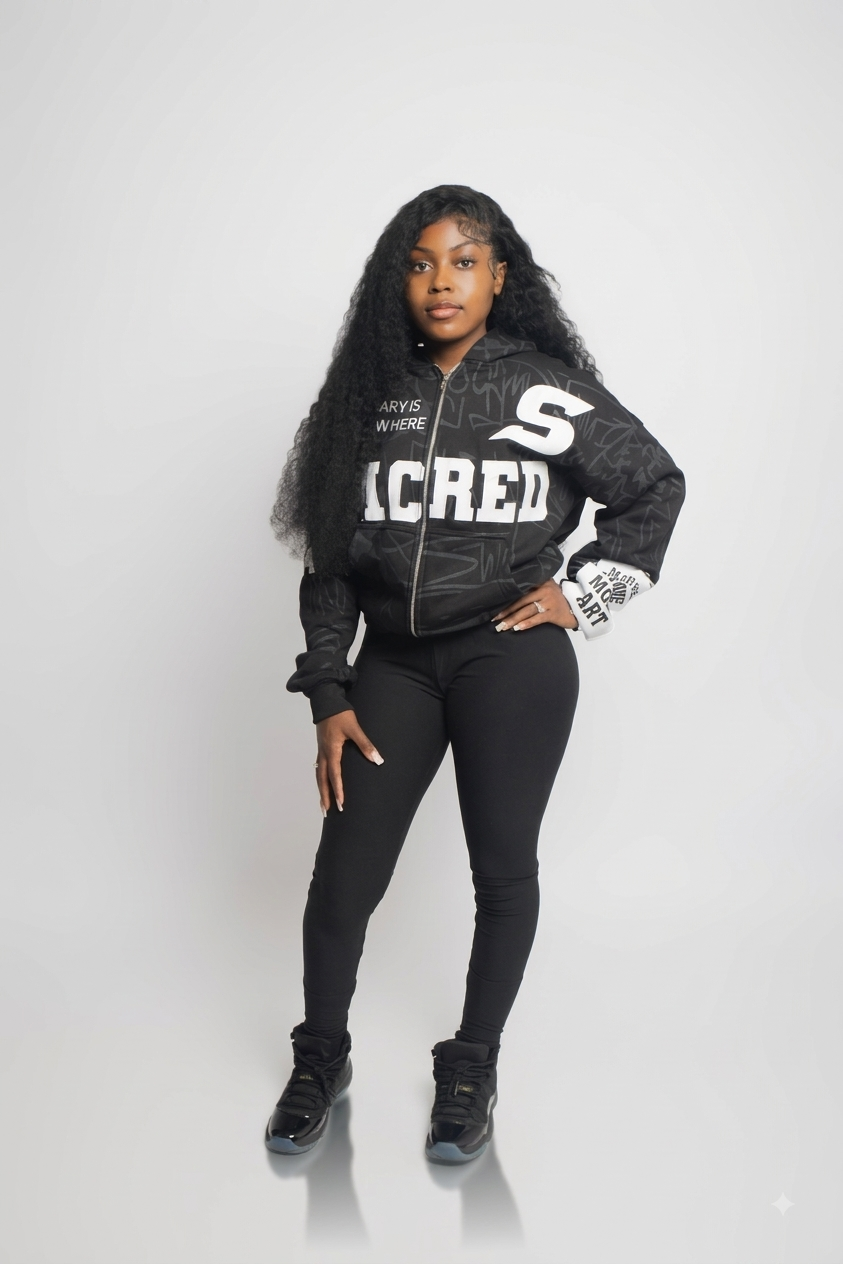 SACRED BLACK HOODIE