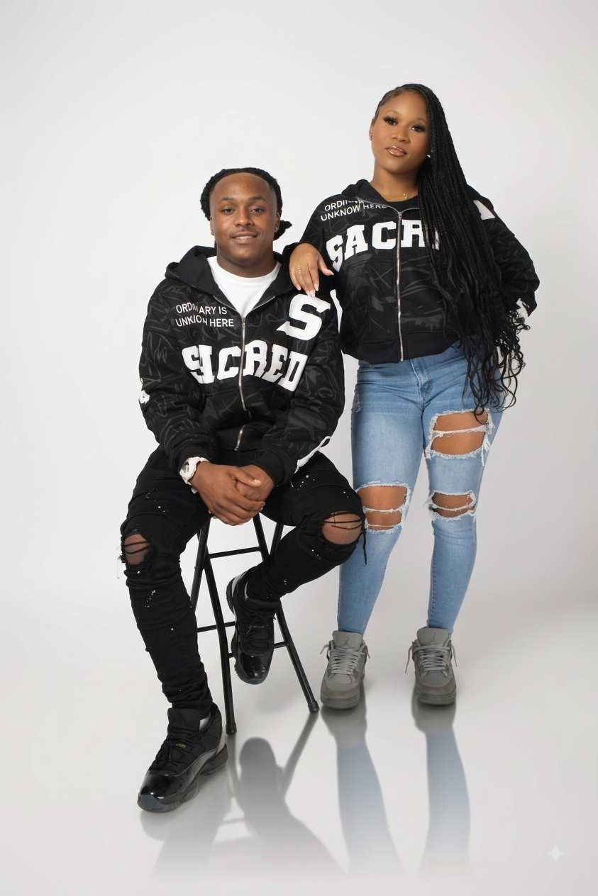 SACRED BLACK HOODIE