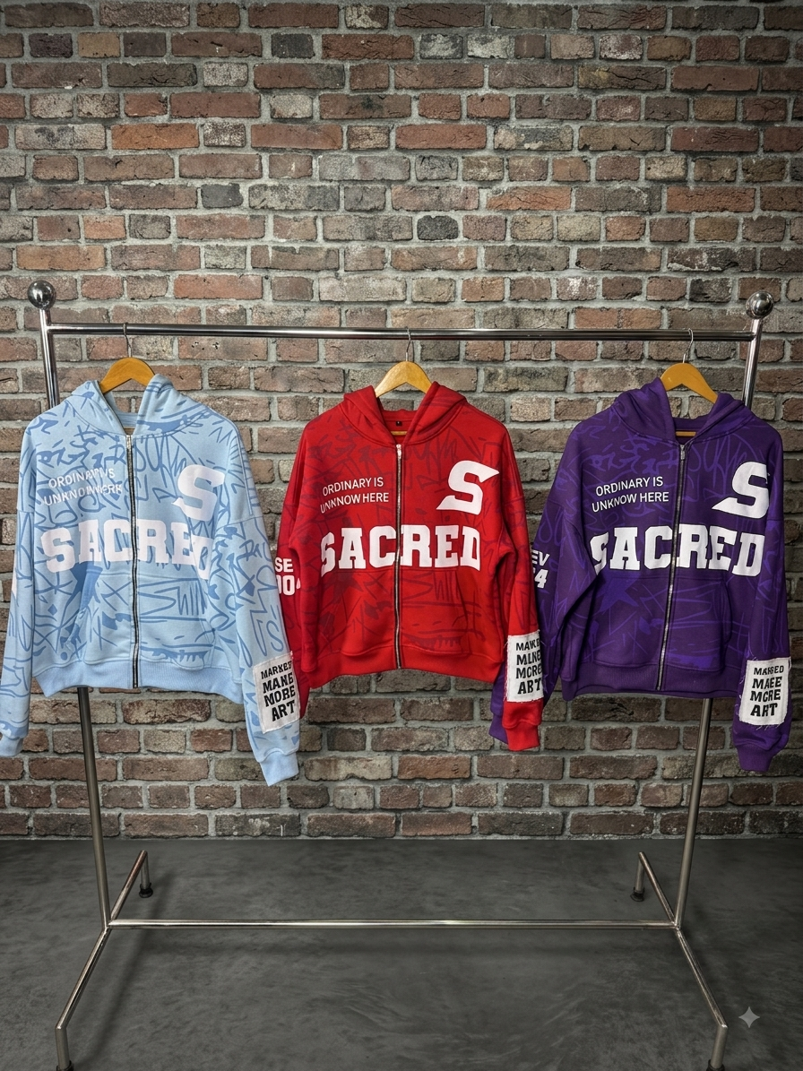 SACRED UNC BLUE HOODIE